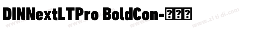 DINNextLTPro BoldCon字体转换